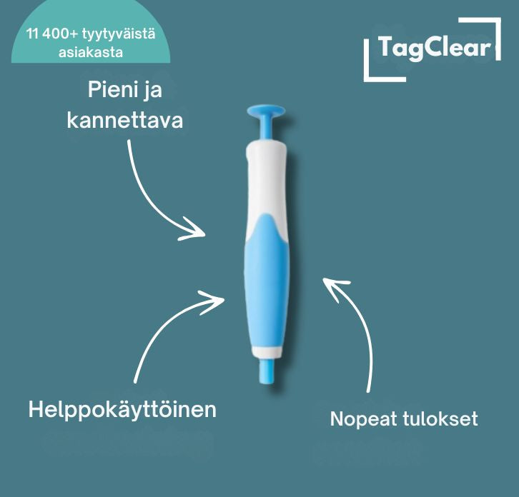 TagClear™ - Kivuton ihoumpujen poisto